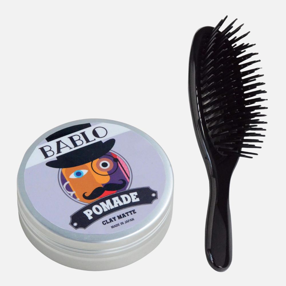 クレイマット 130g ヘアブラシセット バブロ ポマード BABLO POMADE｜メンズコスメ通販 M-COSME（エムコスメ）